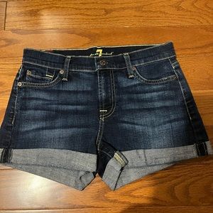 7 for all mankind jean shorts